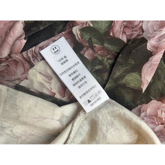 NWOT Drew House Painted Mascot T-Shirt, Floral Roses, Large - Picture 6 of 7